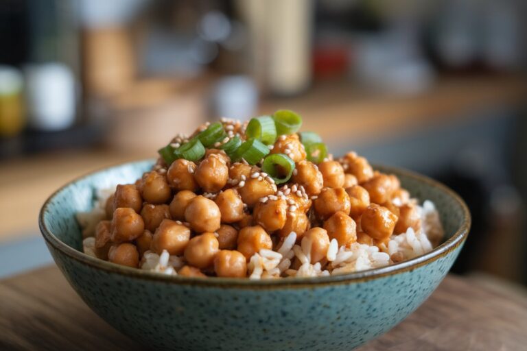 Easy Vegan Dinner: Sticky Sesame Chickpeas Recipe