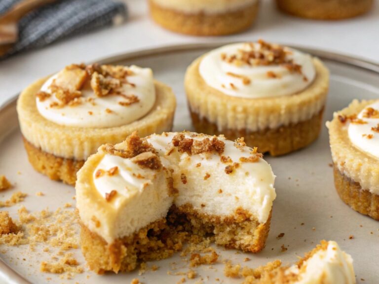 Mini Vegan Biscoff Cheesecakes