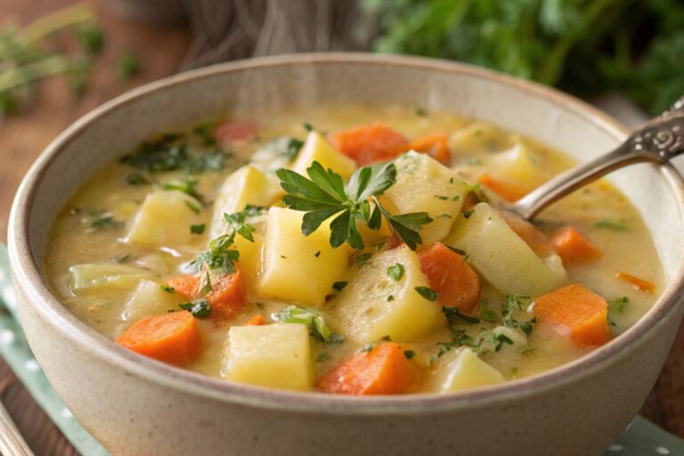 Easy Vegan Crockpot Potato Soup Recipe